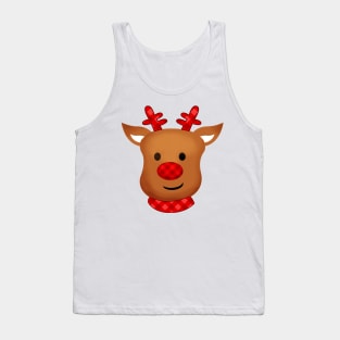 Cute Reindeer Christmas Tank Top